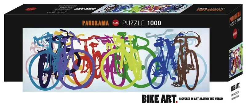 Rompecabezas Bike Art Línea Colorida 1000 piezas Heye