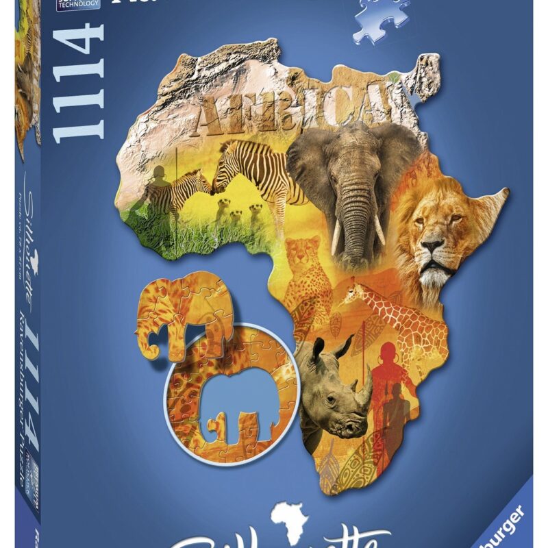 Rompecabezas Silueta de Africa 1114 piezas Ravensburger