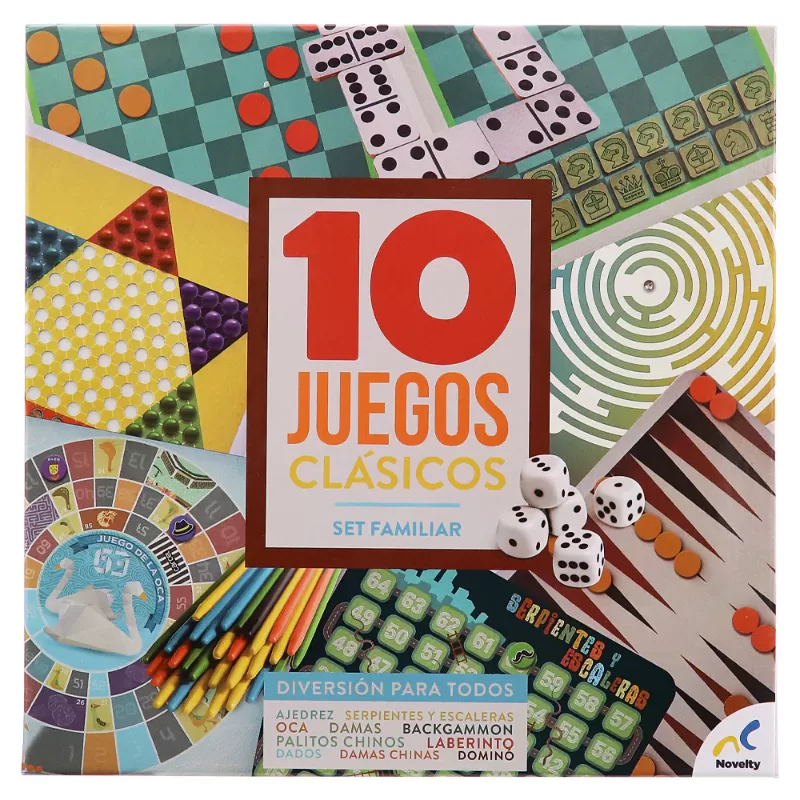 10 JUEGOS CLÁSICOS SET FAMILIAR – NOVELTY 10 JUEGOS CLÁSICOS SET FAMILIAR - NOVELTY