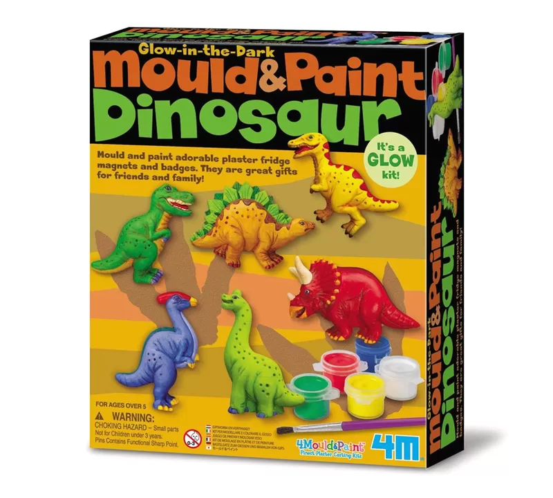 MOLDEA Y PINTA DINOSAURIOS - 4M
