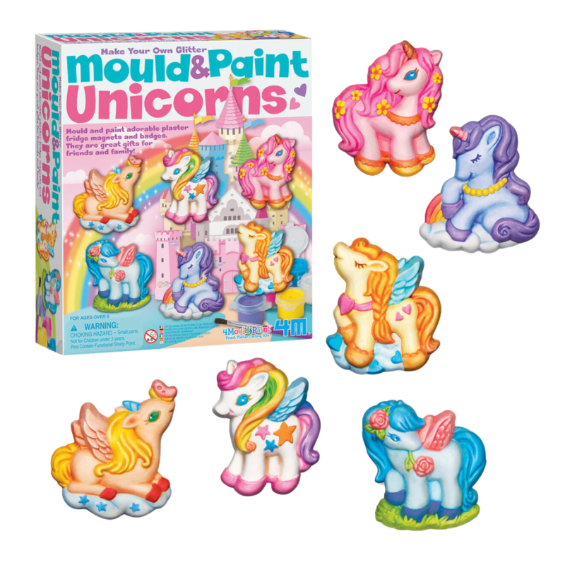 MOLDEA Y PINTA UNICORNIOS - 4M