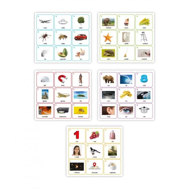 Lotería de Vocales, Hiatos y Diptongos - Via Aprende