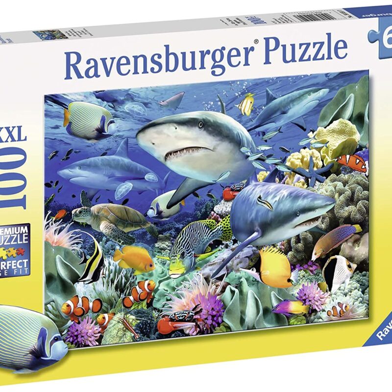 ROMPECABEZAS DE 100 PIEZAS DE ARRECIFE DE TIBURONES - RAVENSBURGER