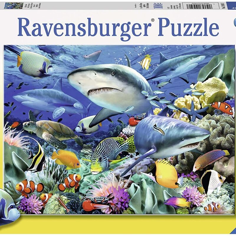 ROMPECABEZAS DE 100 PIEZAS DE ARRECIFE DE TIBURONES - RAVENSBURGER