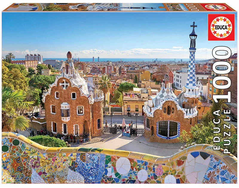 ROMPECABEZAS DE 1000 PIEZAS DE VISTA DE BARCELONA DESDE EL PARQUE GÜELL - EDUCA