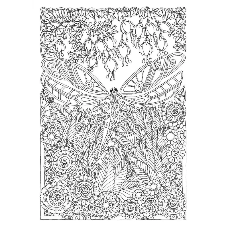 ARTE PARA COLOREAR LIBELULAS - V&R EDITORAS