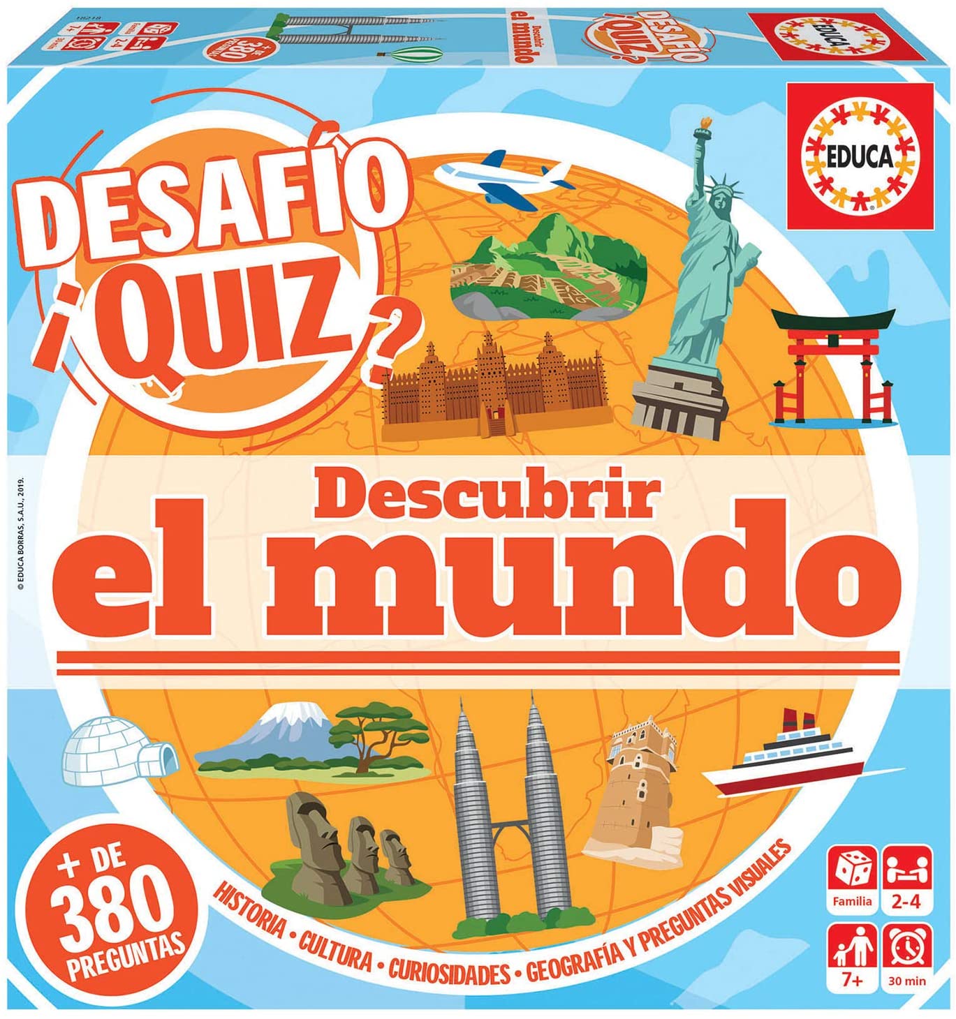 Trivia Mundo Desafìo Quiz «Descubrir el Mundo» (Juego de Mesa) – EDUCA – Juguetes ...