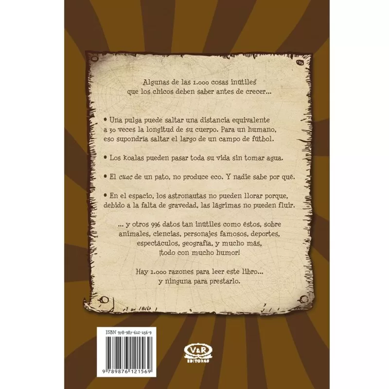 1000 COSAS INÚTILES QUE UN CHICO DEBERÍA SABER ANTES DE SER GRANDE - V&R EDITORAS