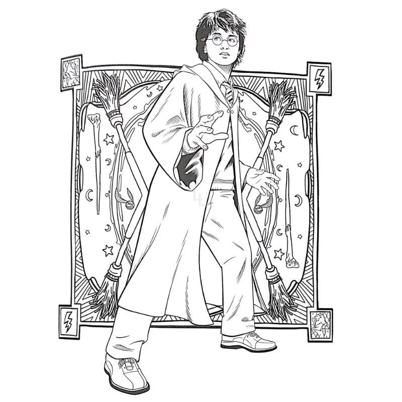HARRY POTTER LUGARES Y PERSONAJES MAGICOS LIBRO PARA COLOREAR - V&R EDITORAS