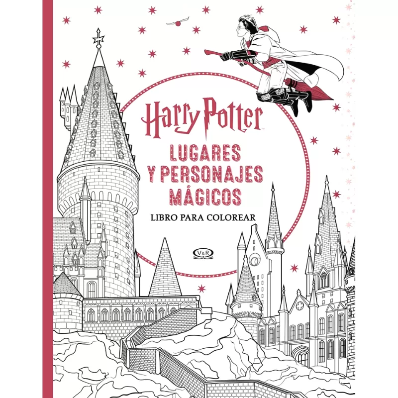 HARRY POTTER LUGARES Y PERSONAJES MAGICOS LIBRO PARA COLOREAR - V&R EDITORAS