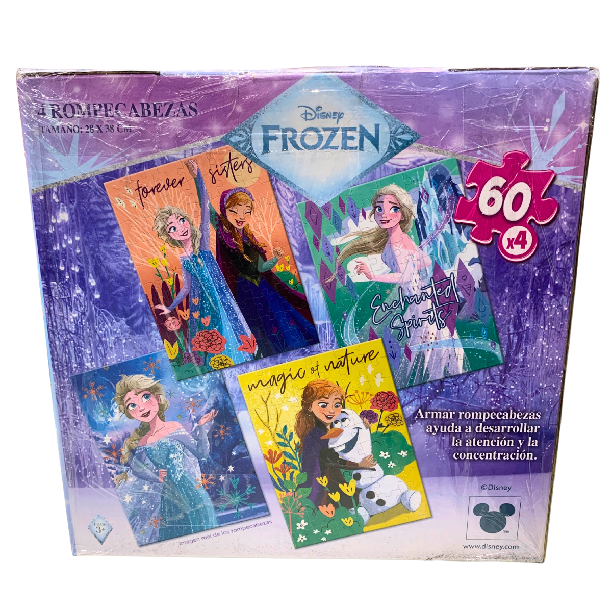 Rompecabezas 4 en 1 Frozen 60 Piezas – Novelty – Juguetes Didácticos ...