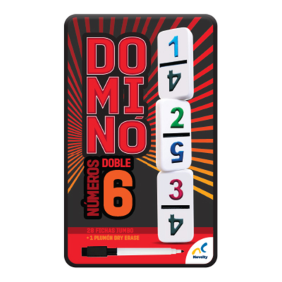 DOMINO DOBLE 6 (NÚMEROS) - NOVELTY
