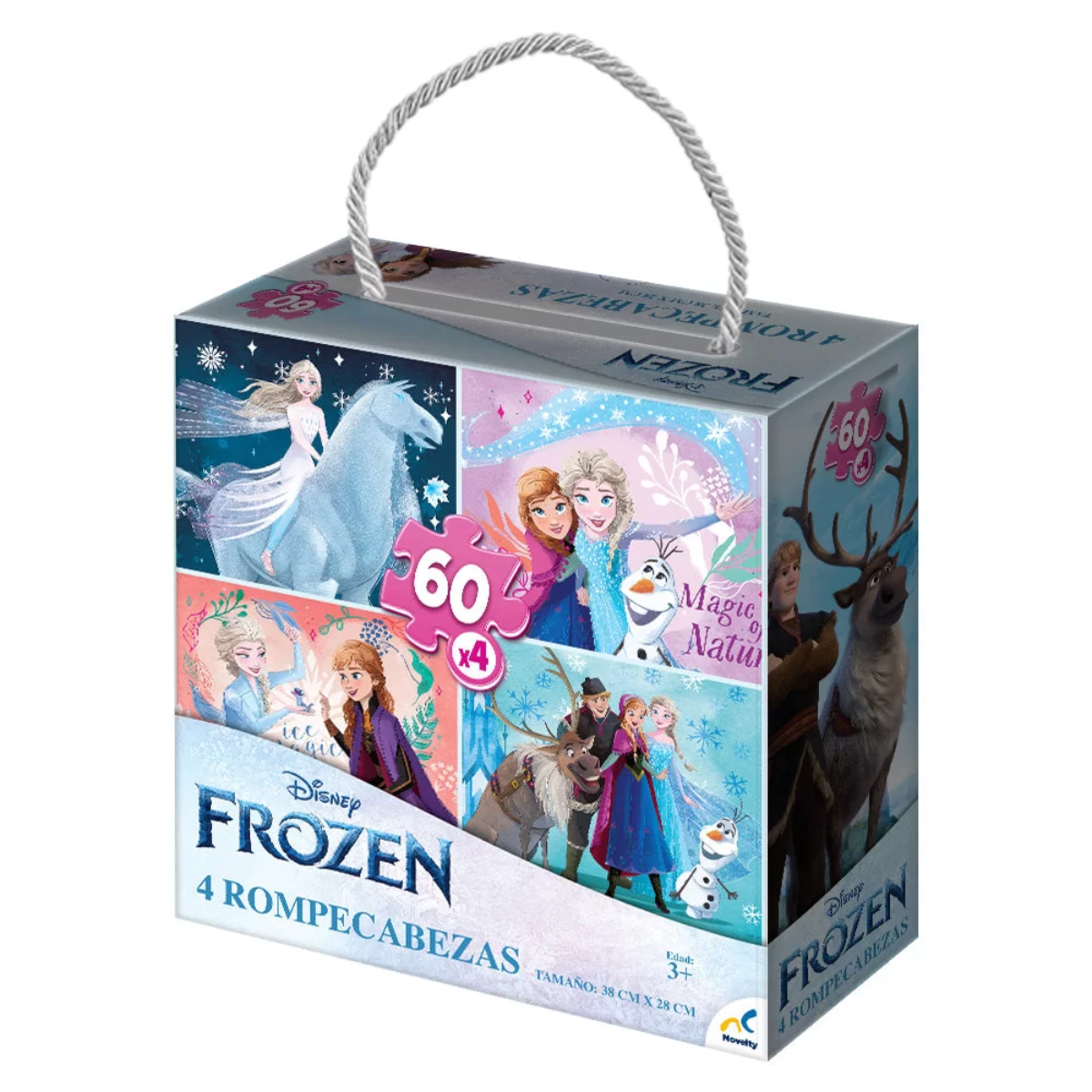 Rompecabezas 4 en 1 Frozen 60 Piezas – Novelty – Juguetes Didácticos ...