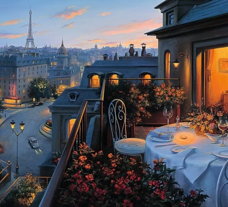 ROMPECABEZAS DE 1000 PIEZAS DE BALCON, VISTA EN PARÍS - RAVENSBURGER