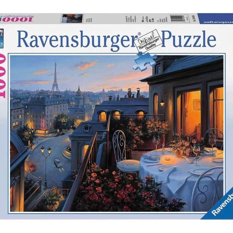 ROMPECABEZAS DE 1000 PIEZAS DE BALCON, VISTA EN PARÍS - RAVENSBURGER