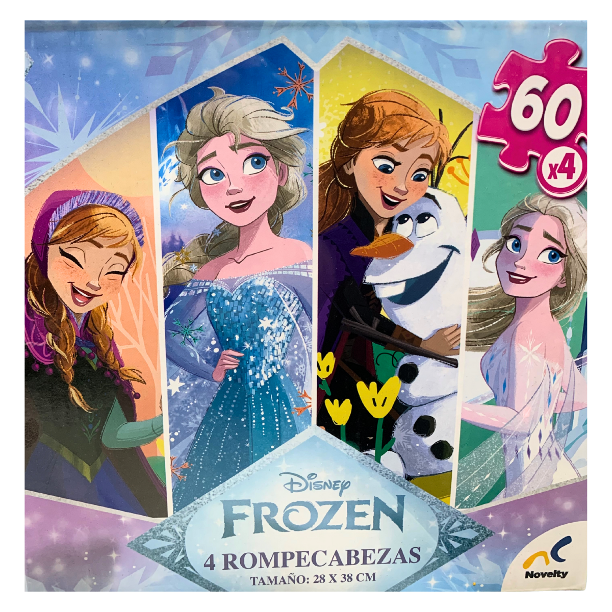 Rompecabezas 4 en 1 Frozen 60 Piezas – Novelty – Juguetes Didácticos ...