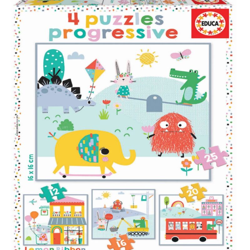 Rompecabezas Progresivo: Lemon Ribbon (4 en 1) – Educa