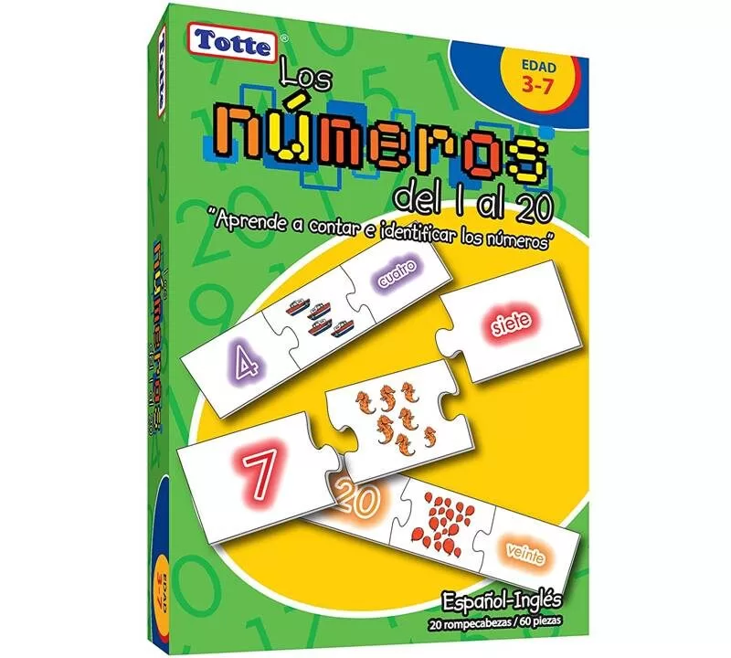 LOS NÚMEROS DEL 1 AL 20 - TOTTE