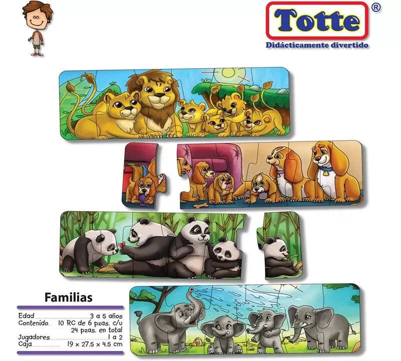 ROMPECABEZAS DE FAMILIAS - TOTTE