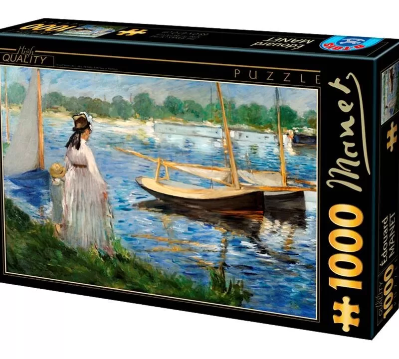ROMPECABEZAS DE 1000 PIEZAS DE AL BORDE DEL SENA EN ARGENTEUIL DE MANET - D TOYS