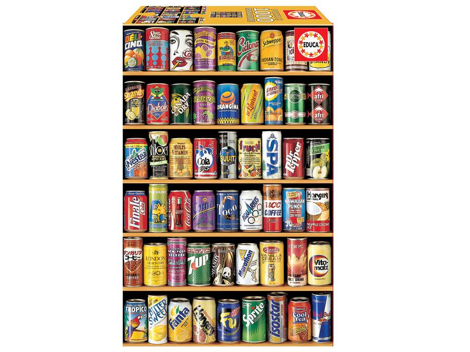 ROMPECABEZAS DE 1000 PIEZAS DE LATAS MINIATURA - EDUCA