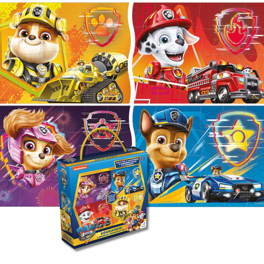 4 Escenas Armadas en 1 de Paw Patrol – Novelty – Juguetes Didácticos ...
