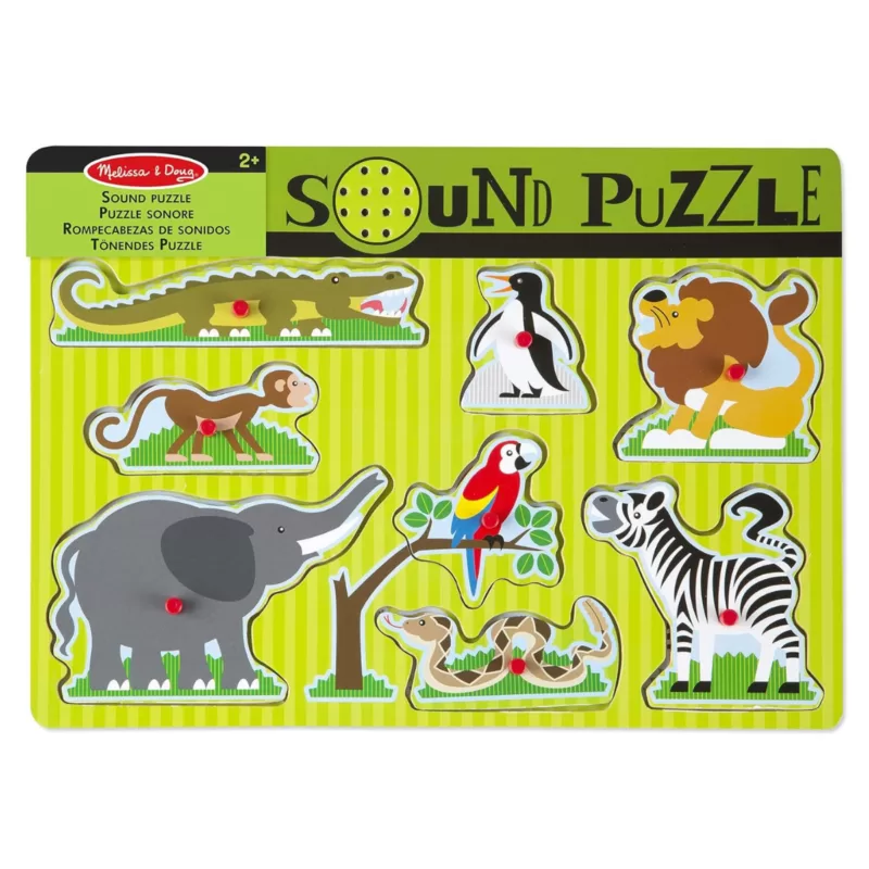 ROMPECABEZAS CON SONIDO ANIMALES DEL ZOOLOGICO - MELISSA AND DOUG