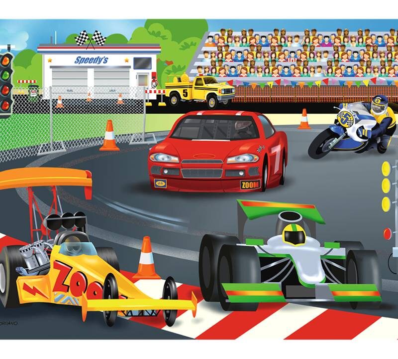 ROMPECABEZAS DE 60 PIEZAS DE UN DÍA EN LAS CARRERAS - RAVENSBURGER