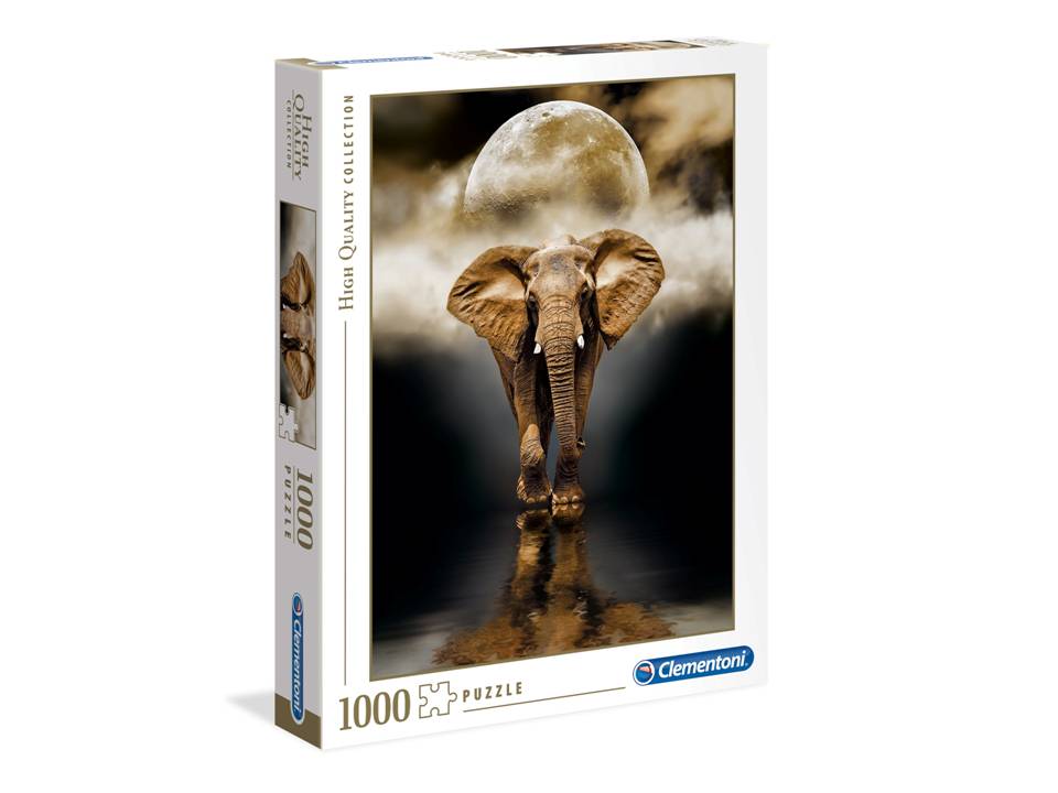 ROMPECABEZAS DE 1000 PIEZAS DE ELEFANTE - CLEMENTONI