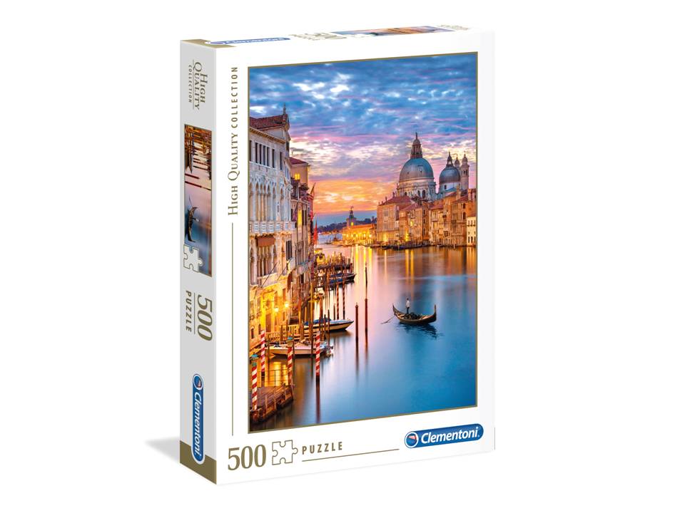 ROMPECABEZAS DE 500 PIEZAS DE LUCES DE VENECIA - CLEMENTONI