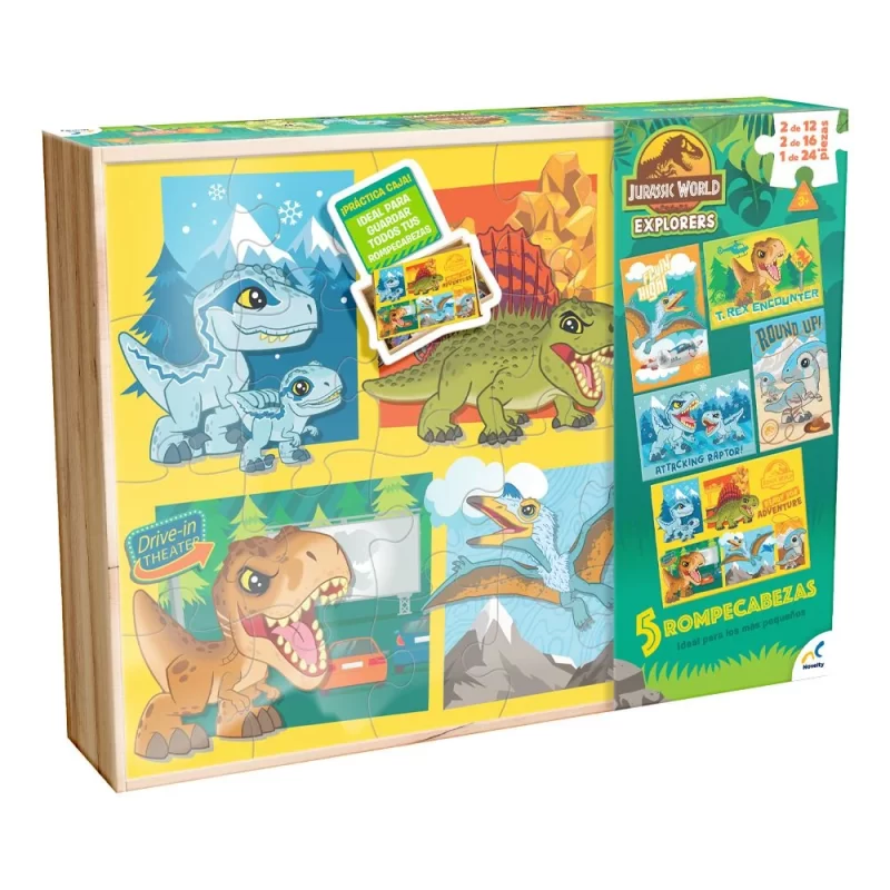 Rompecabezas 5 en 1 Jurassic World – Novelty