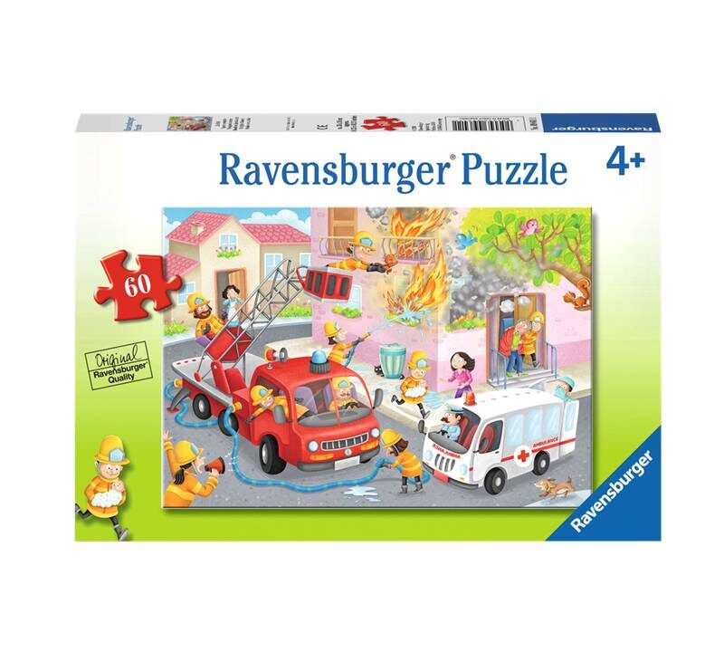 ROMPECABEZAS DE 60 PIEZAS BOMBEROS AL RESCATE - RAVENSBURGER