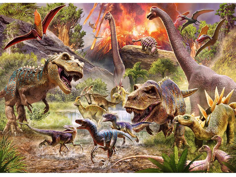 ROMPECABEZAS DE 60 PIEZAS CARRERA DE DINOSAURIOS - RAVENSBURGER