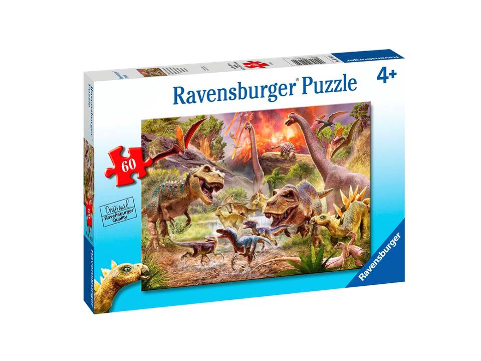 ROMPECABEZAS DE 60 PIEZAS CARRERA DE DINOSAURIOS - RAVENSBURGER