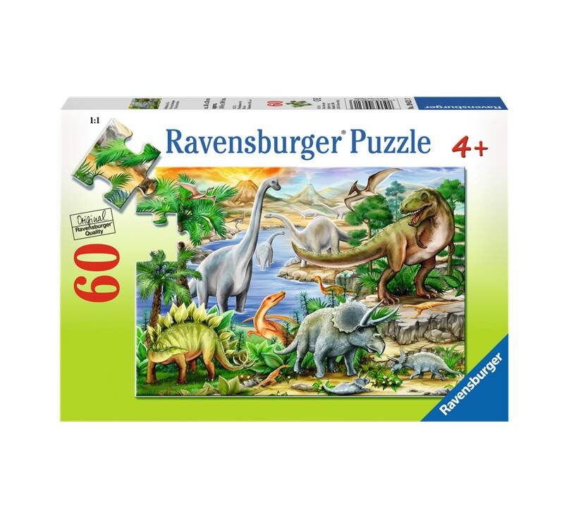 ROMPECABEZAS DE 60 PIEZAS LA ERA DE LOS DINOSAURIOS - RAVENSBURGER