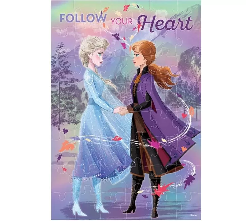 ROMPECABEZAS METALIZADO 48 PIEZAS FROZEN - NOVELTY