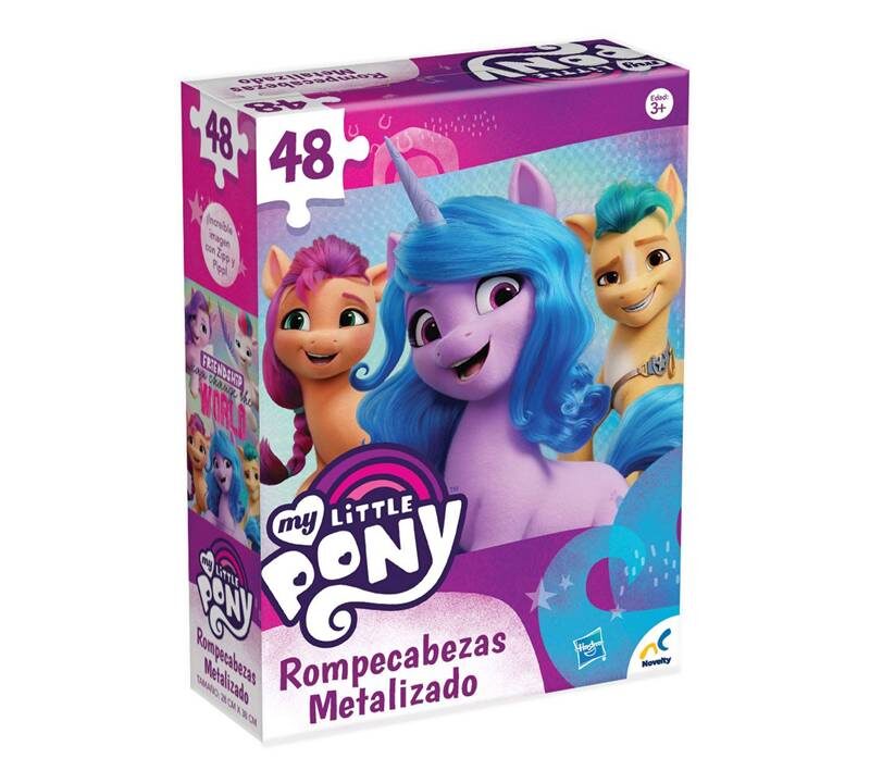 ROMPECABEZAS METALIZADO 48 PIEZAS MY LITTLE PONY - NOVELTY