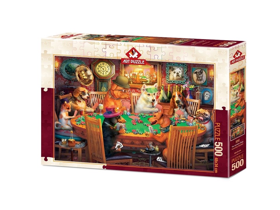 ROMPECABEZAS 500 PIEZAS JUGADA DE PERROS - ART PUZZLE