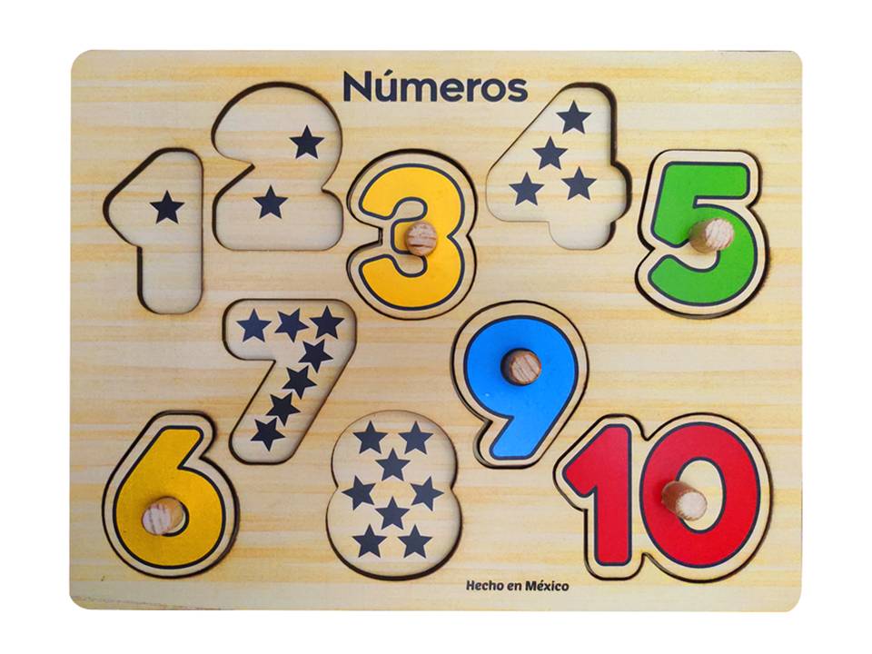 ROMPECABEZAS DE PIJAS 10 PIEZAS NÚMEROS