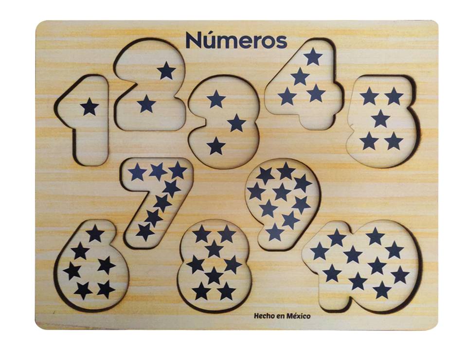 ROMPECABEZAS DE PIJAS 10 PIEZAS NÚMEROS