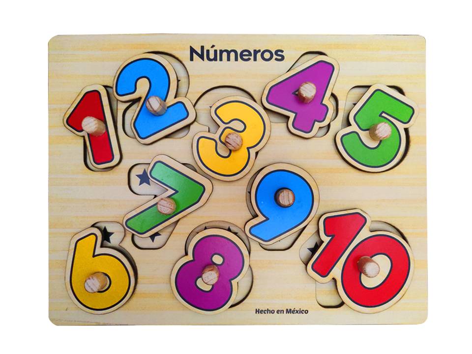 ROMPECABEZAS DE PIJAS 10 PIEZAS NÚMEROS