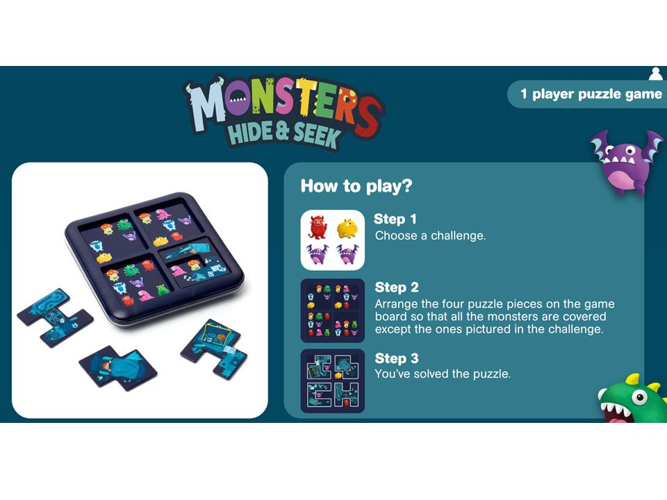 BUSCO Y ENCUENTRO MONSTRUOS - SMART GAMES