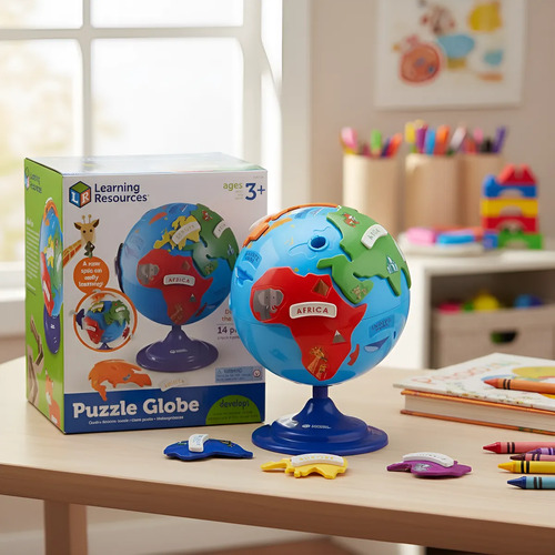 Globo Terráqueo Rompecabezas 14 Piezas – Learning Resources
