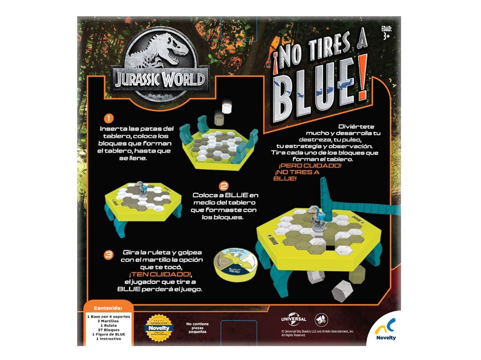 NO TIRES A BLUE JURASSIC WORLD - NOVELTY