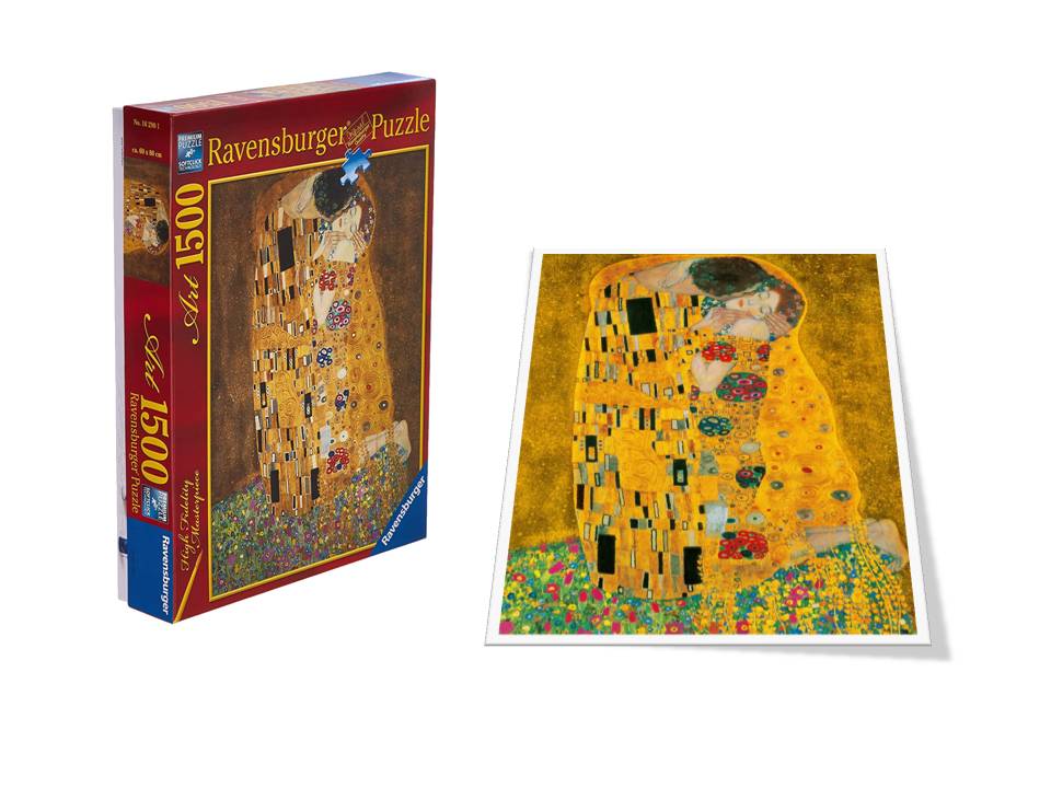 ROMPECABEZAS DE 1500 PIEZAS EL BESO KLIMT - RAVENSBURGER