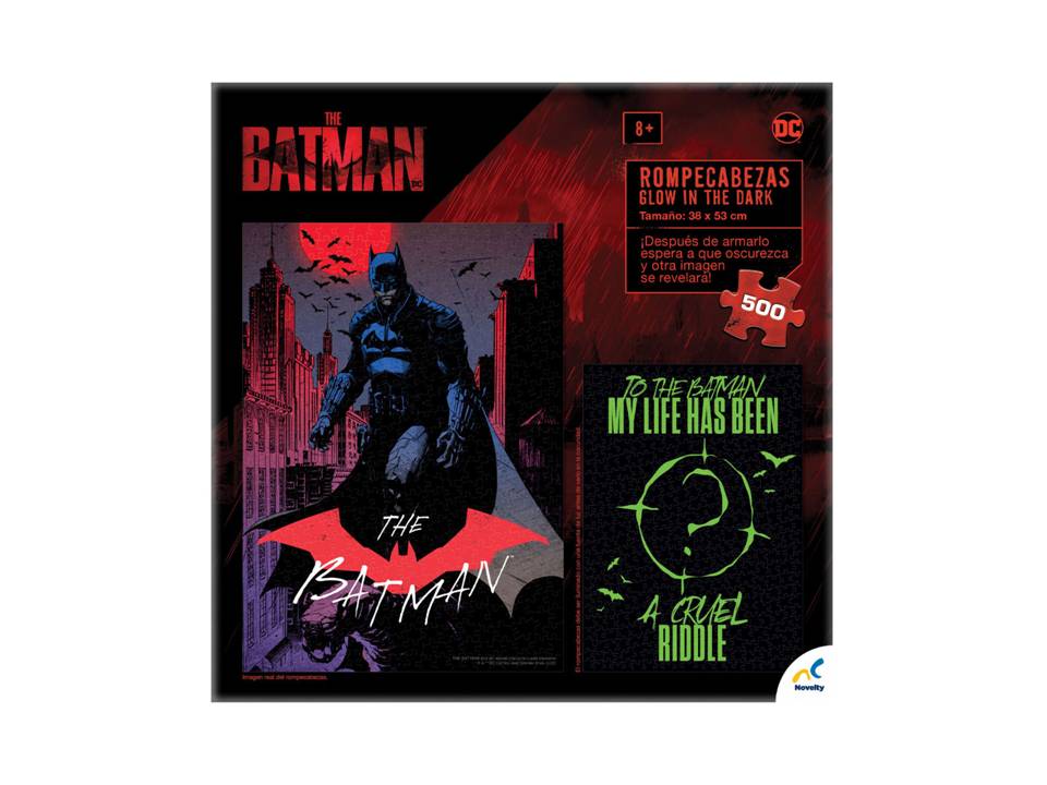 ROMPECABEZAS GLOW IN THE DARK THE BATMAN 500 PIEZAS - NOVELTY