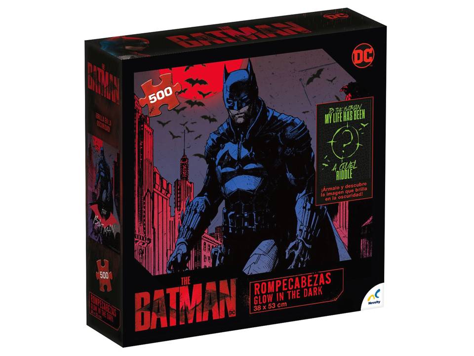 ROMPECABEZAS GLOW IN THE DARK THE BATMAN 500 PIEZAS - NOVELTY