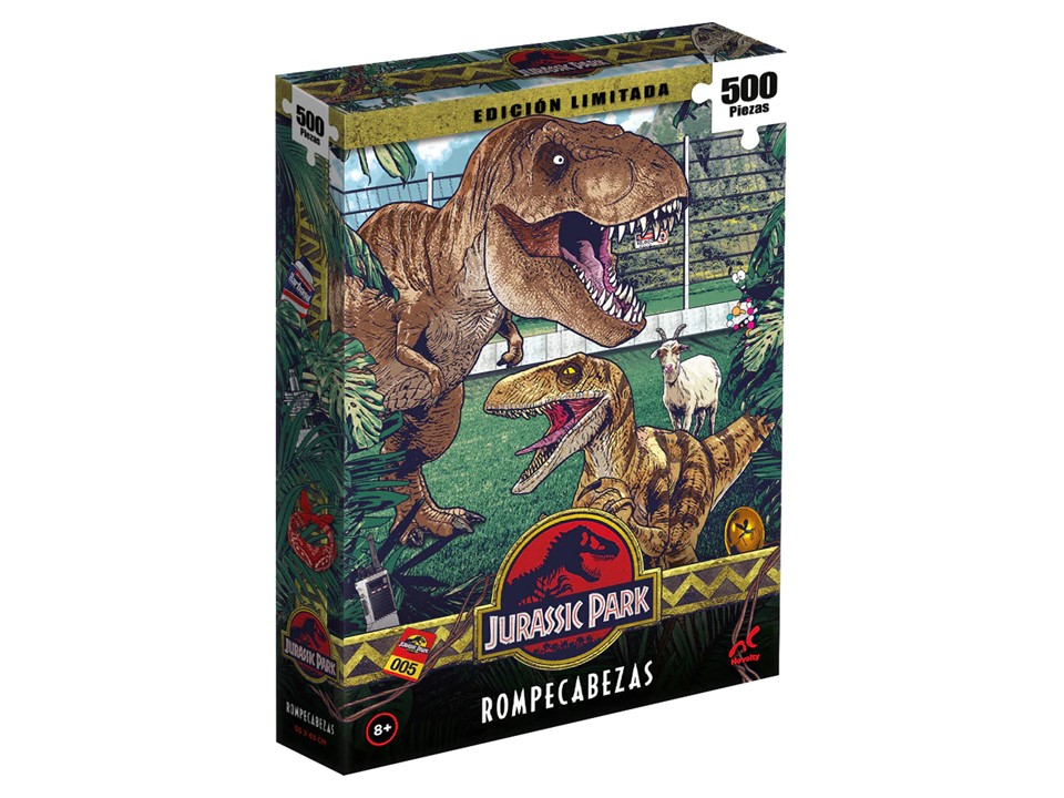 ROMPECABEZAS 500 PIEZAS EDICIÓN LIMITADA JURASSIC PARK - NOVELTY