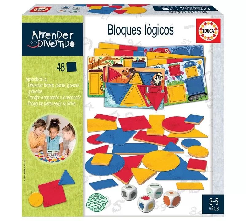 BLOQUES LÓGICOS APRENDER ES DIVERTIDO - EDUCA