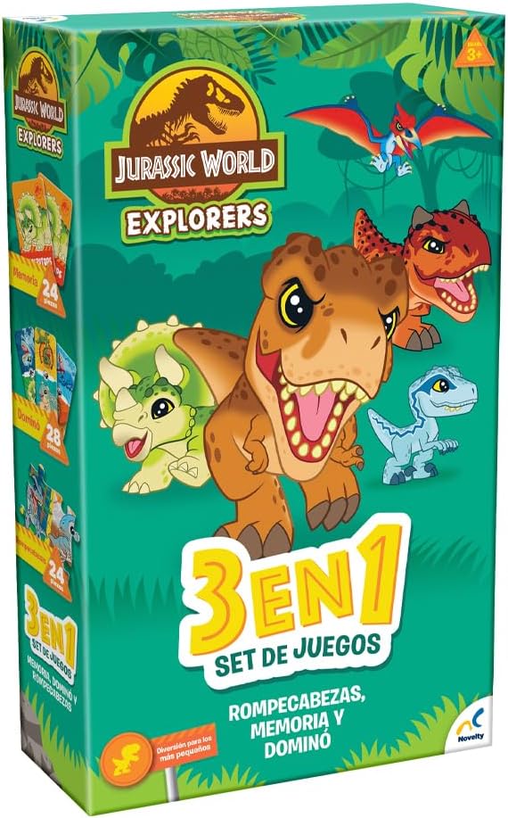 JUEGO 3 EN 1 JURASSIC WORLD BABY